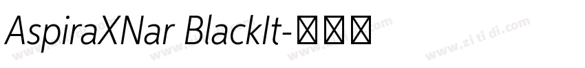 AspiraXNar BlackIt字体转换